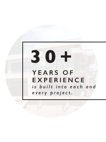 30+ years of experience building homes
